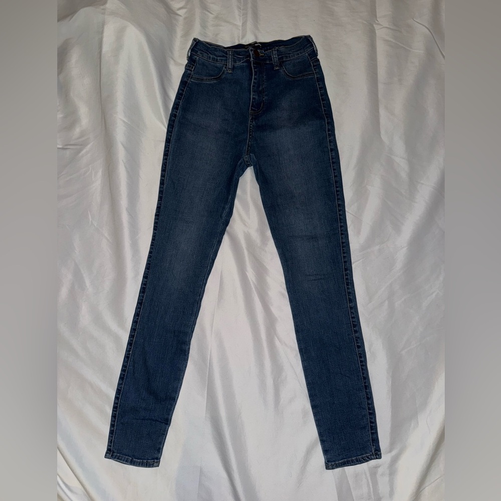 Fashion Nova Dark Blue Skinny Jeans